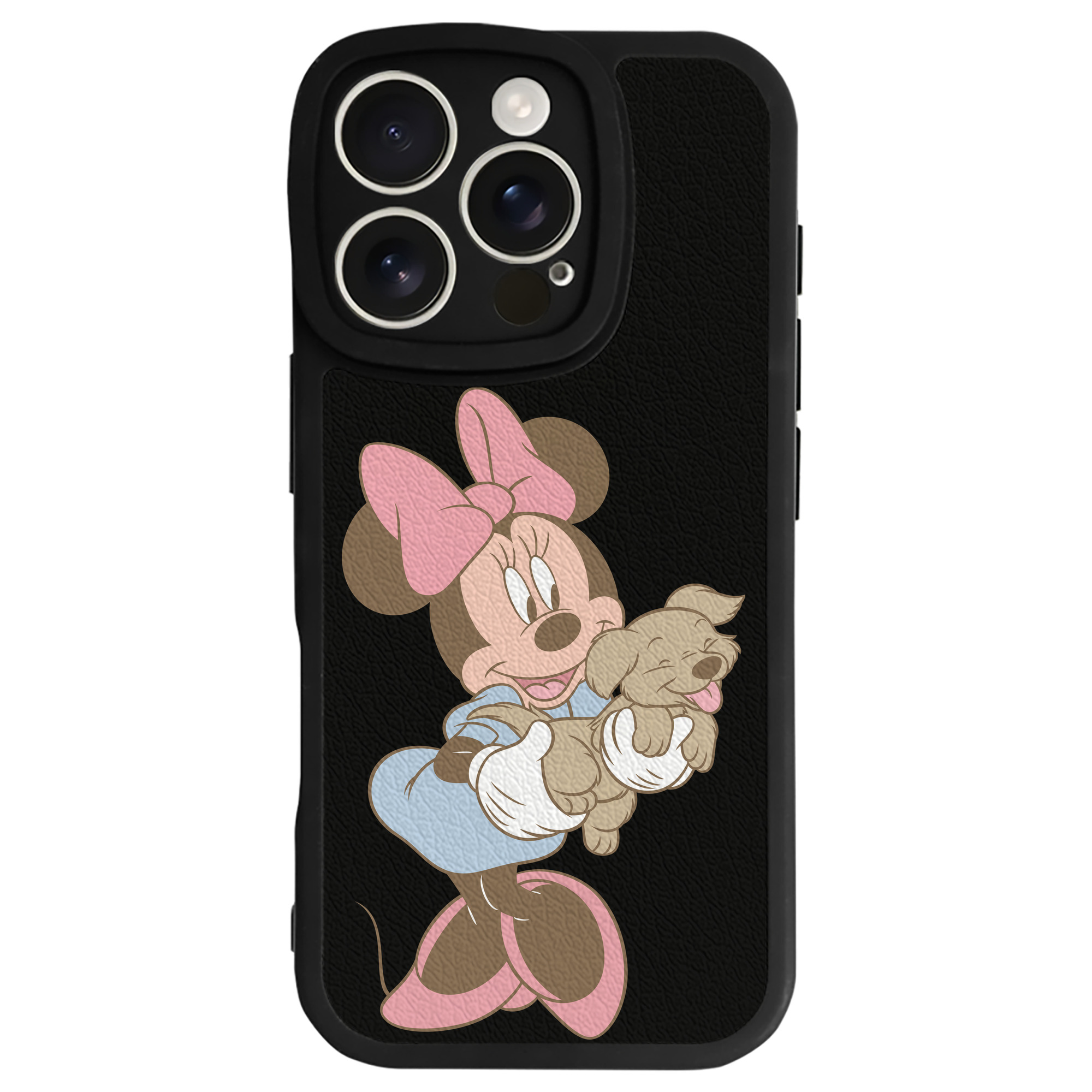 （画像用） ミッキーマウス Mickey Mouse 【iPhone 16シリーズ対応】シリコンスマホケース（レザー調） 材質：シリコン